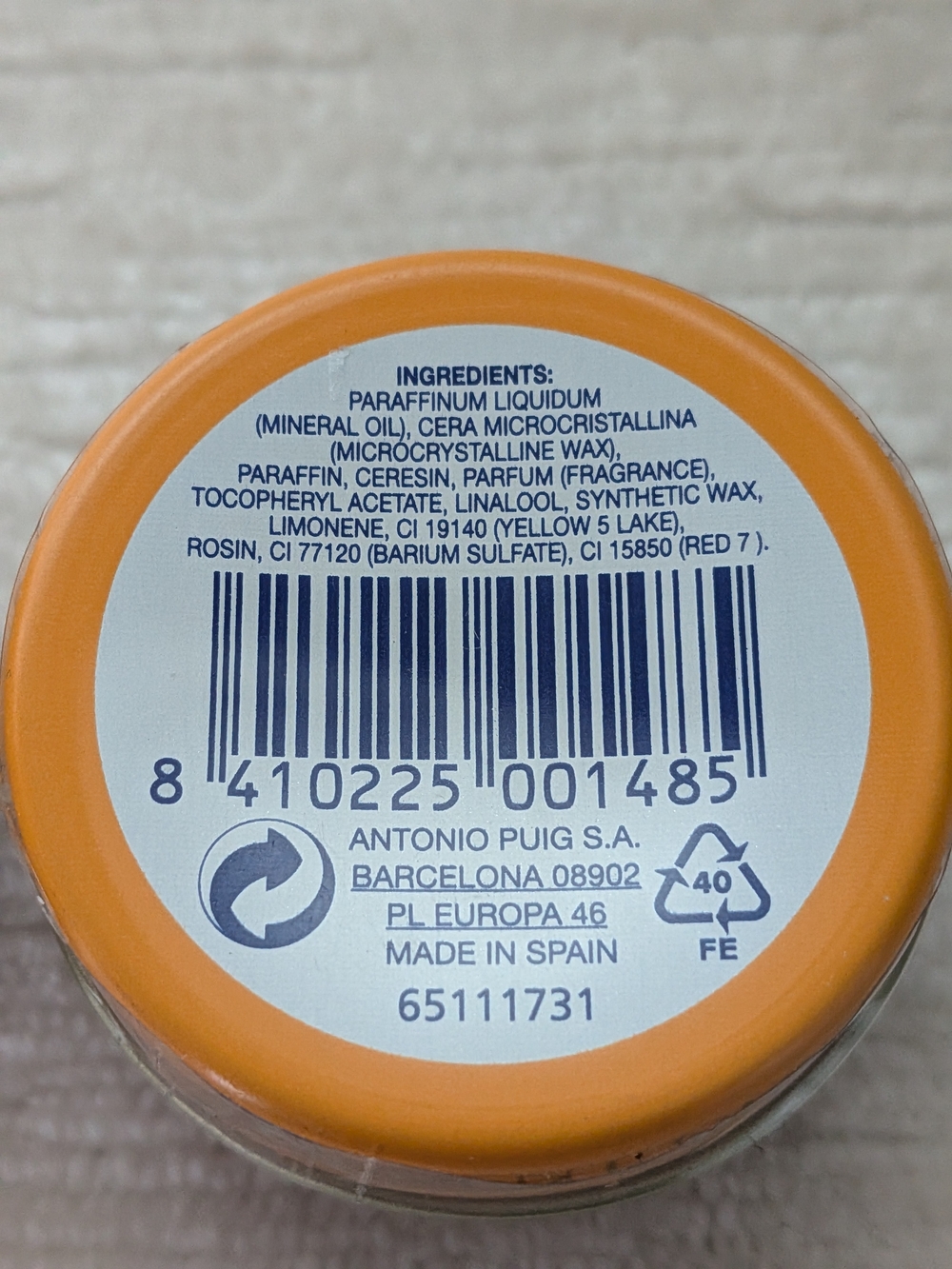 Imported Lip Balms - Set Of Two Peach And Orange From Spain - Picture 3 of 11